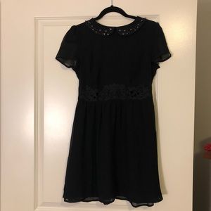 Jeweled collar topshop dress